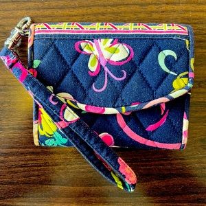 Vera Bradley small wallet with wristlet strap